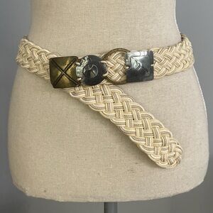 Marjorie Baer MBSF Mixed Metals Buckle Woven Belt
